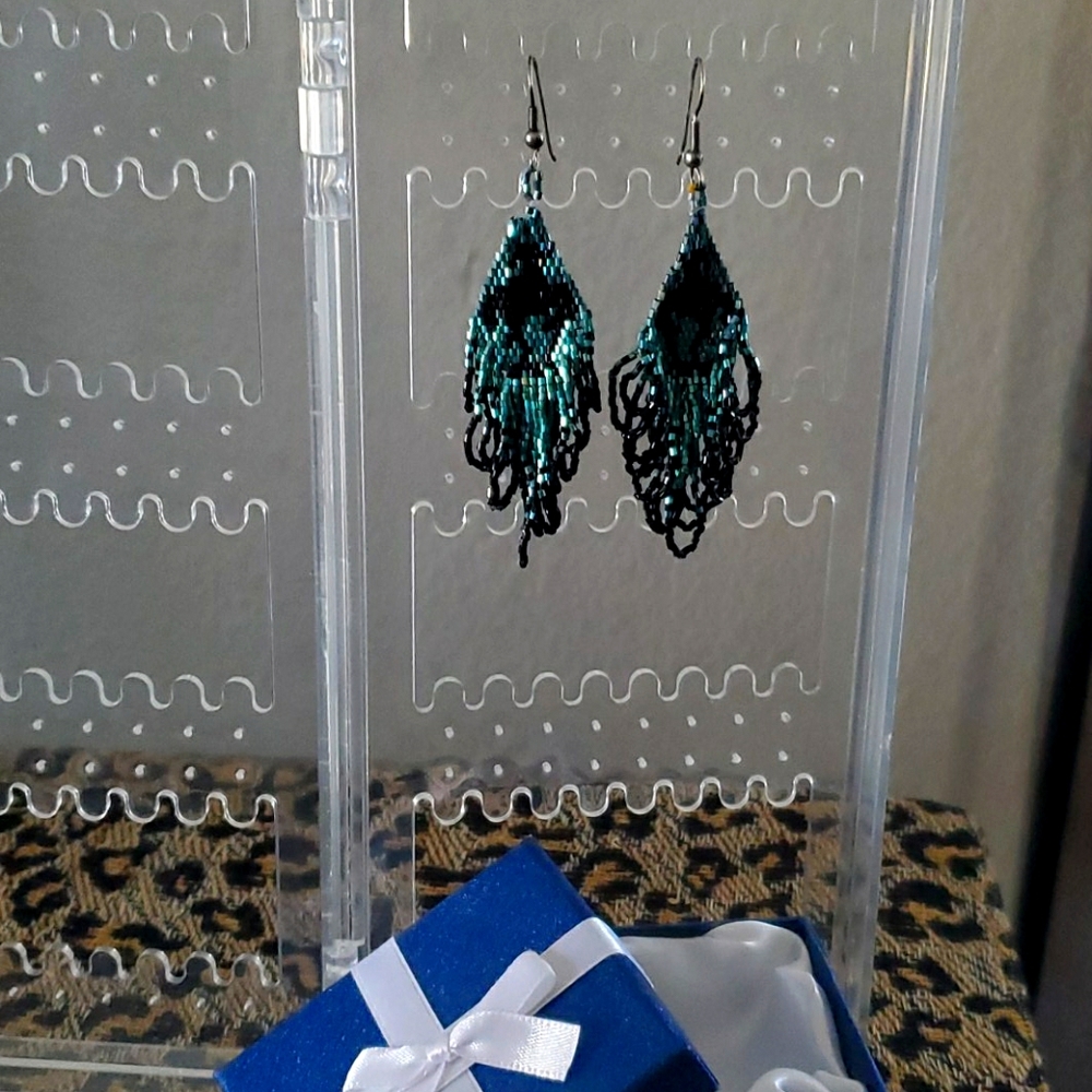 Hand made beaded earrings